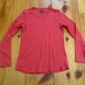 Dickies Women’s Pink Thermal Long Sleeve Shirt Size Medium